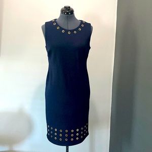 Premise Purple Sheath Dress w/Gold Grommets, Size 8